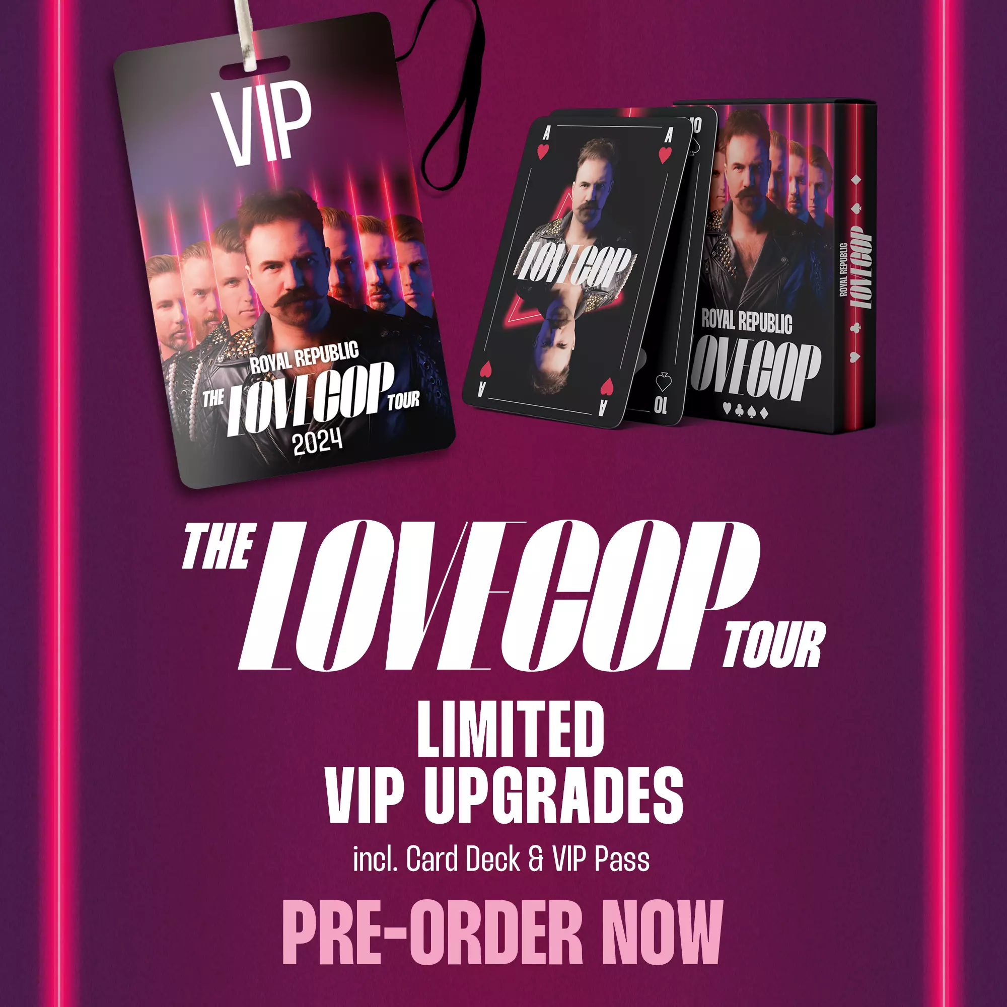 ROYAL REPUBLIC - Tour 2024 VIP Upgrade [TICKET UPGRADE BUNDLE]